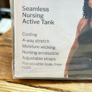 Destination maternity. Black small seamless nursing tank active. New
